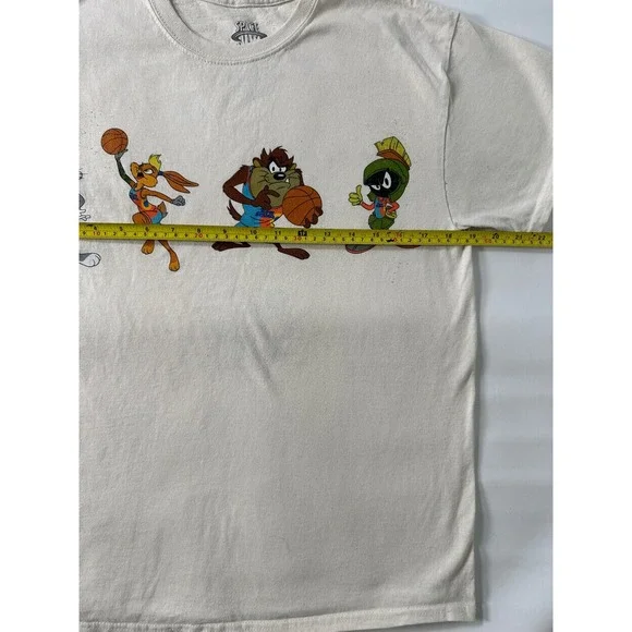 Space Jam A New Legacy Mens Size M Graphic T Shirt Bugs Bunny Marvin Martian - Picture 3 of 8